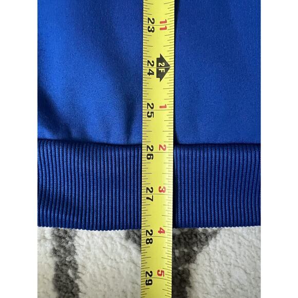 ADIDAS Men’s University Of Kansas KU Jayhawks NCAA Basketball Fleece Hoodie Sz L - Picture 10 of 10